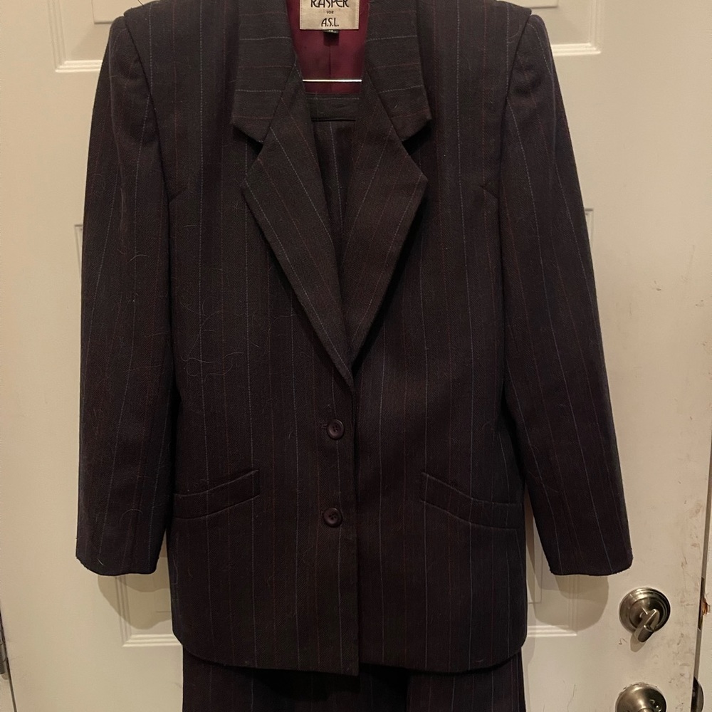 Wool skirt suit